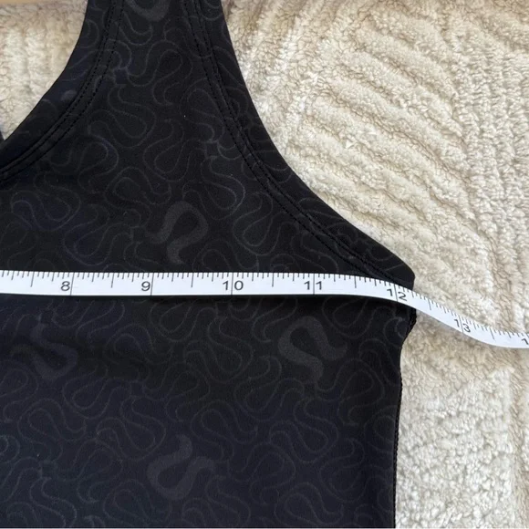 Lululemon Racerback Tank Top Emboss Black size 4 - Picture 5 of 5